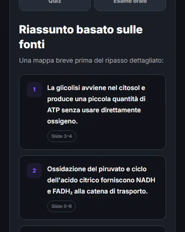 Registrazione della demo Memoniq: riassunto basato sulle fonti, quiz dello scritto e domanda dell'orale